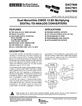 DataSheet DAC7801 pdf